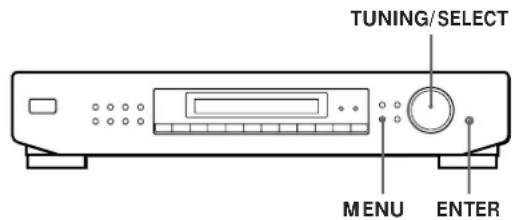 SONY STSE700 - Personnalisation de l'affichage - 1