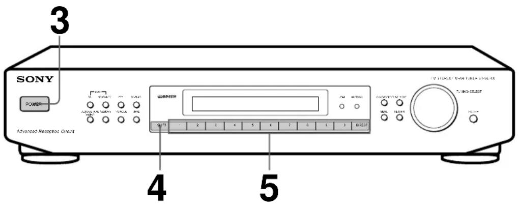 SONY STSE700 - Receiving Preset Stations - 1