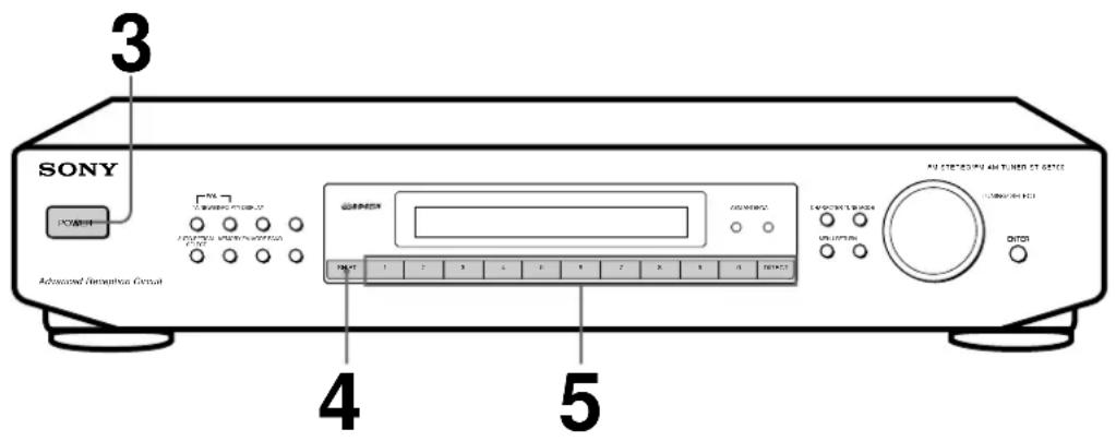 SONY STSE700 - Recepión de emisoras memorizadas - 1