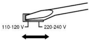 SONY STSE200 - Setting the voltage selector - 1