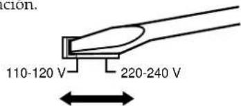 SONY STSE200 - Ajuste del selector de tension - 1