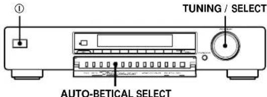 SONY STSB920 - Mémorisation automatique des stations FM (Sélection autobétique) - 1
