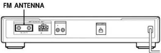 SONY STSB920 - Conexión de una antenna de FM - 1