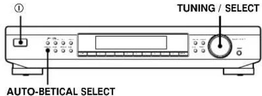 SONY STSB920 - Almacenamento automatico de emisoras de FM (Auto-betical Select) - 2