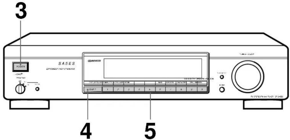 SONY STSA3ES - Réception des stations préregliées - 1