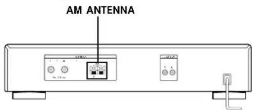 SONY STSA3ES - Conexión de la antenna de AM - 1
