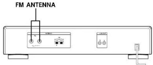 SONY STSA3ES - Conexión de una antenna de FM - 1