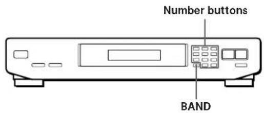 SONY STJX661 - Recalling a preset station directly - 1