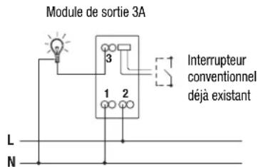 Gewiss GW12821 - Fonctionnement bistable avec interrupteur - 1