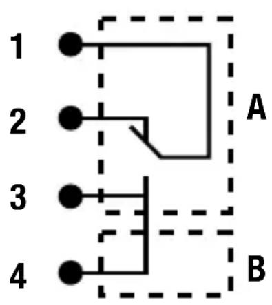 Gewiss GW14716 - Descripción bornas del detector de agua - 2