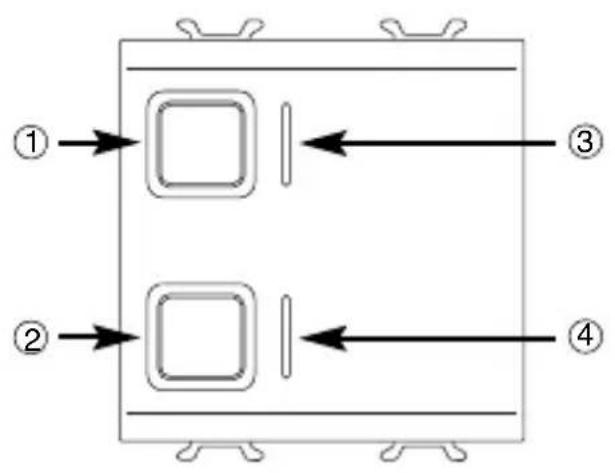 Gewiss GW14797 - Attuatore commande motore 1 canale 6A KNX - 3