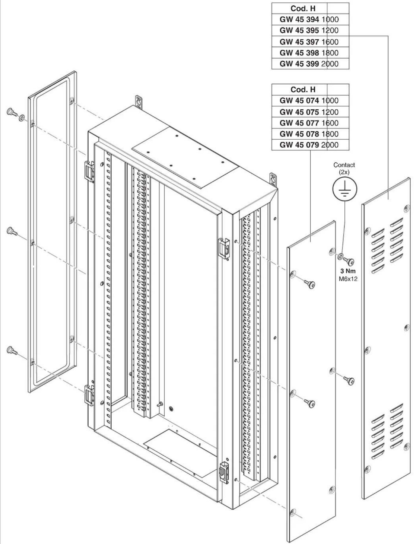 Gewiss GW45054 - MONTAGGIOZOCCOLO - ASSEMBLY OF BLOCK MOUNT - MONTAGE DU SOCLE - MONTAJE ZOCALO - MONTAGE DER SOCKEL - 23