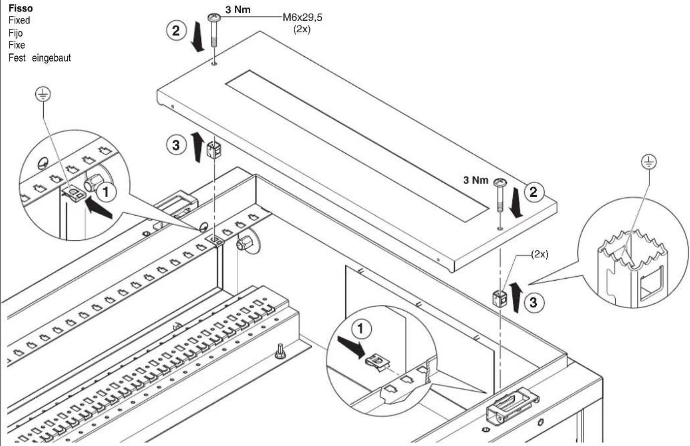 Gewiss GW45054 - MONTAGGIOZOCCOLO - ASSEMBLY OF BLOCK MOUNT - MONTAGE DU SOCLE - MONTAJE ZOCALO - MONTAGE DER SOCKEL - 15