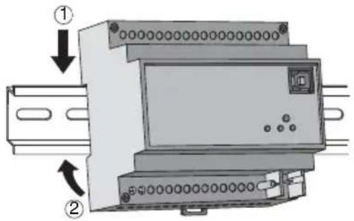 Gewiss GW90815 - ASSEMBLY ON THE DIN RIAL - 1