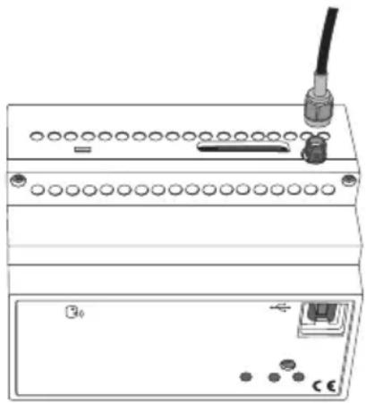 Gewiss GW90815 - Positionnement et connexion de l'antenne - 1
