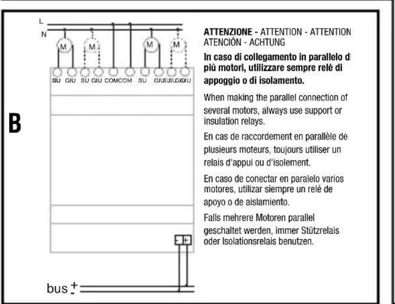 Gewiss GW90851 - Attuatore commande motore 2 canali 6 A Easy - da guida DIN - 4