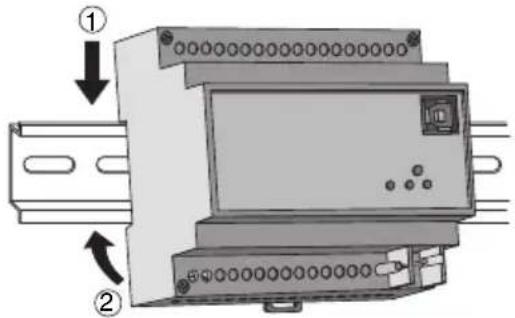 Gewiss GW90861 - ASSEMBLY ON THE DIN RAIL - 1
