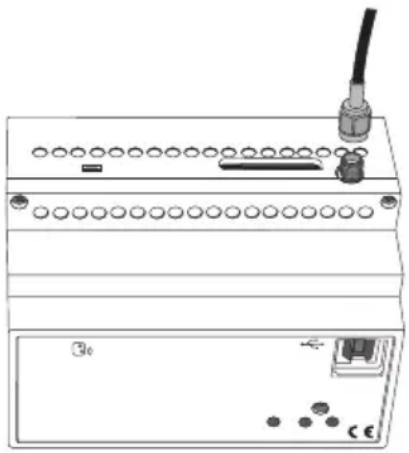 Gewiss GW90861 - Positionnement et connexion de l'antenne - 1