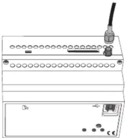 Gewiss GW90861 - Posicionamento y connexion antenna - 1