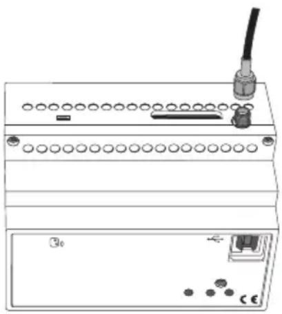 Gewiss GW90861 - Positionierung und Anschluss der Antenne - 1