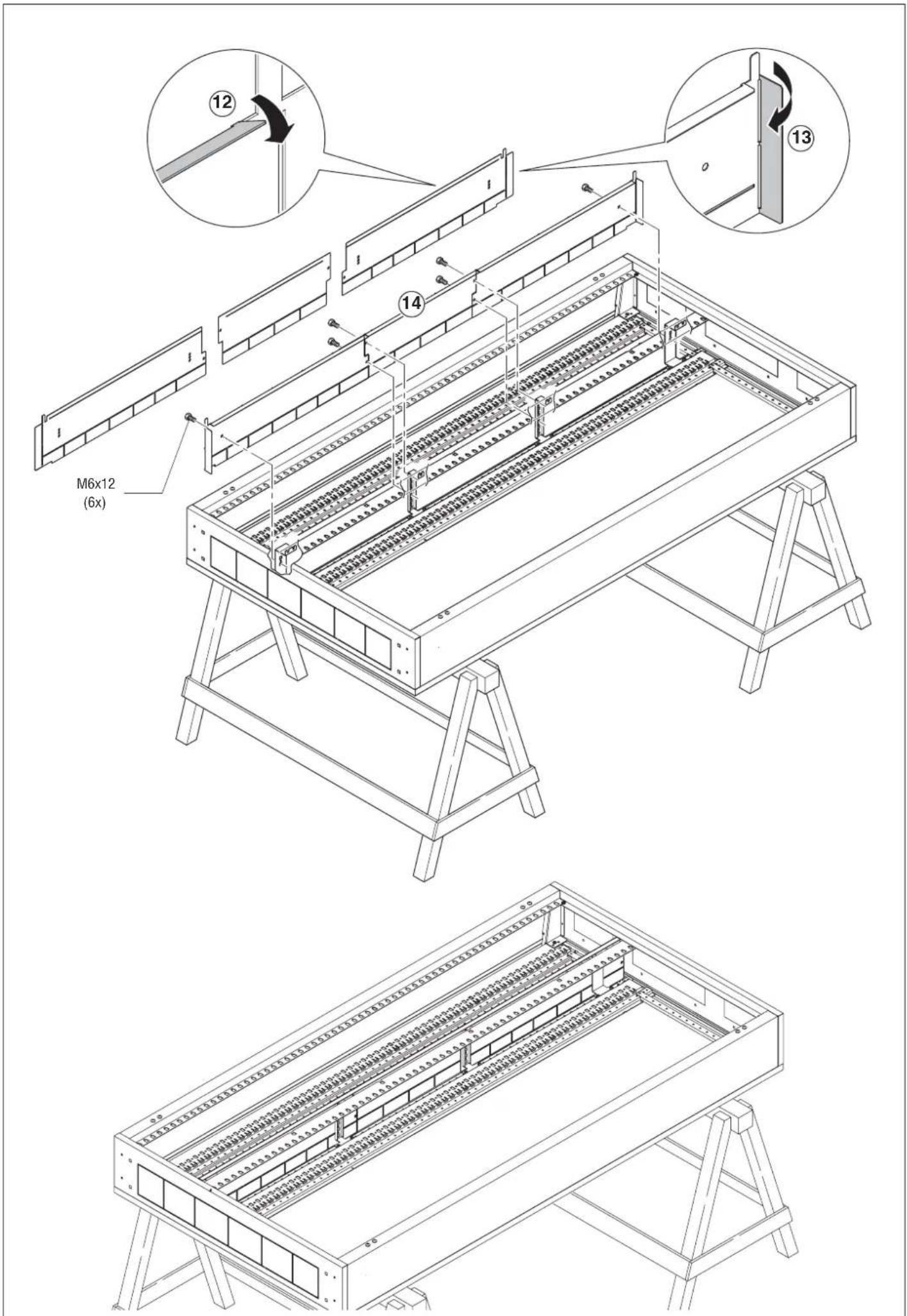 Gewiss GW45445 - MONTAGGIO SEPARATORE VERTICALE VANO CAVI INTERNO: GW 45 447 - GW 45 448 - GW 45 449 - 3
