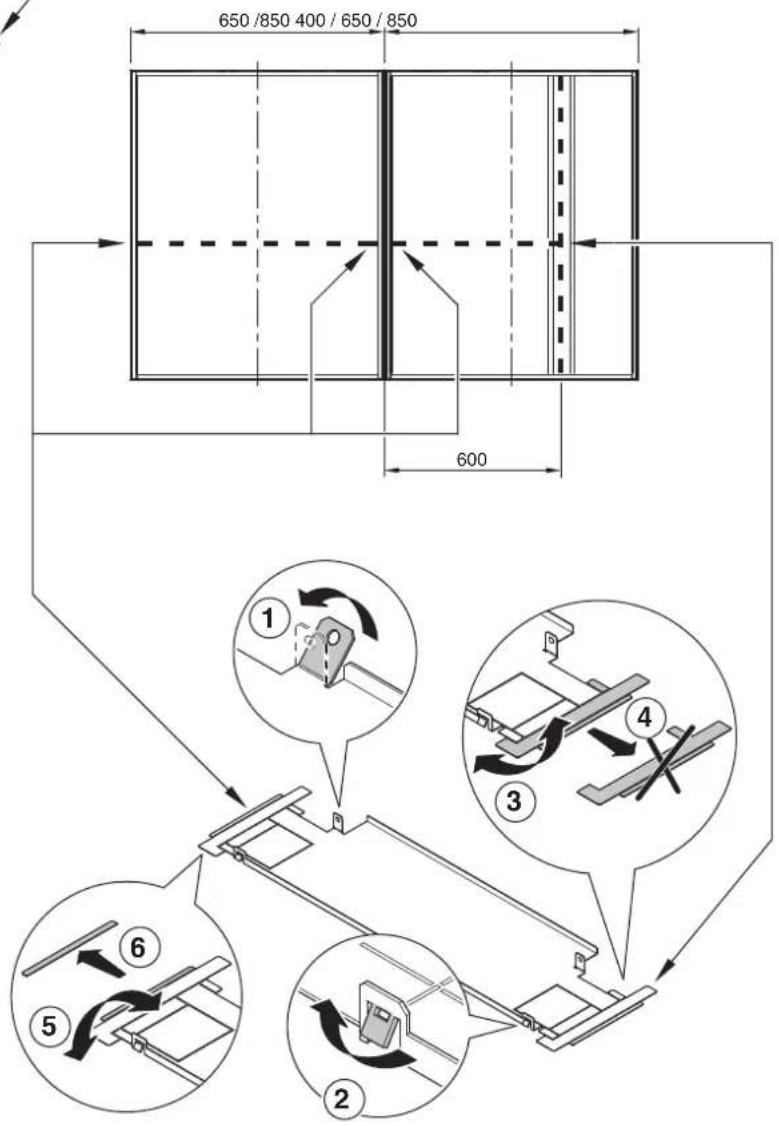 Gewiss GW45453 - MONTAGGIO SEPARATORE ORIZZONTALE: GW 45 453 - GW 45 454 - 4