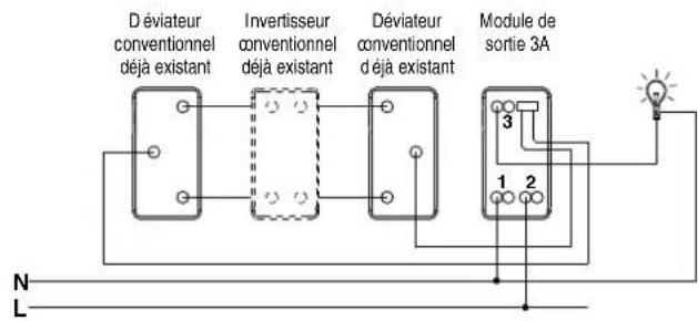 Gewiss GW21981 - Fonctionnement bistable avec interrupteur - 2