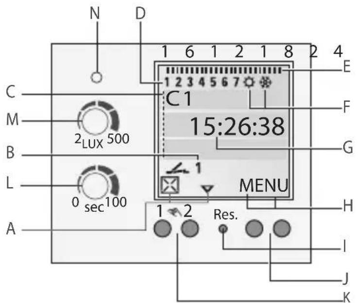 Gewiss GW96891 - Réglage du temps de retard - 1