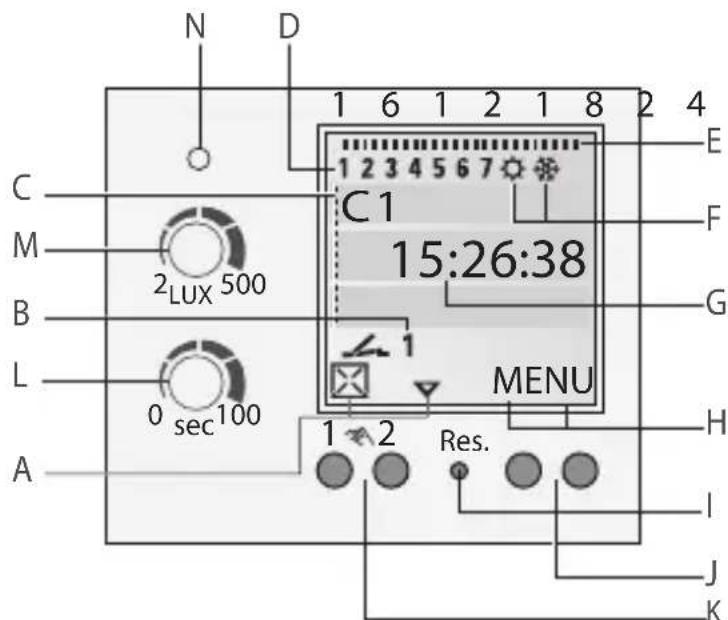 Gewiss GW96891 - Ajuste del tiempo de retraso - 1