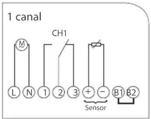 Gewiss GW96891 - Esquema de conexión - 2