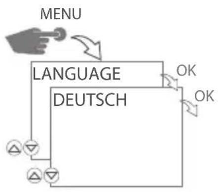 Gewiss GW96891 - Erstinbetriebnahme – Wahl der Menüsprache - 1