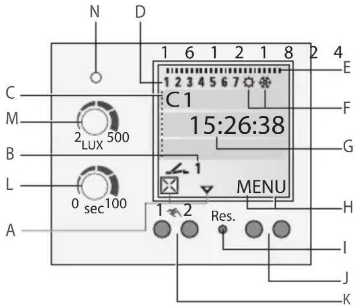 Gewiss GW96891 - Adjusting the delay time - 1