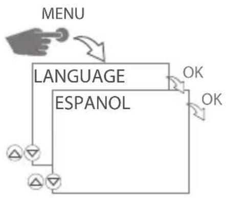 Gewiss GW96891 - Selección del idioma del menú - 1