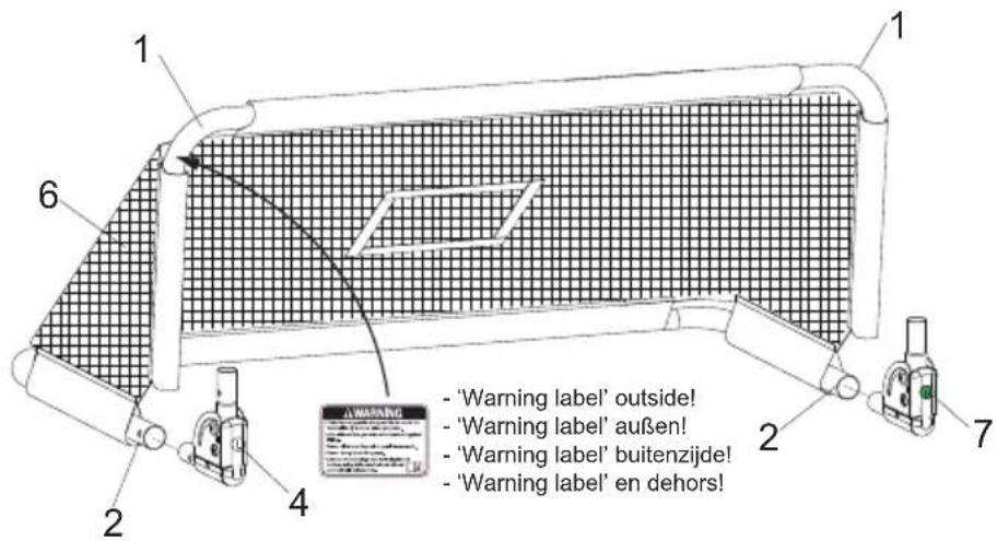 EXIT Pico Goal - Components / Komponenten / Onderdelen / Composants - 6