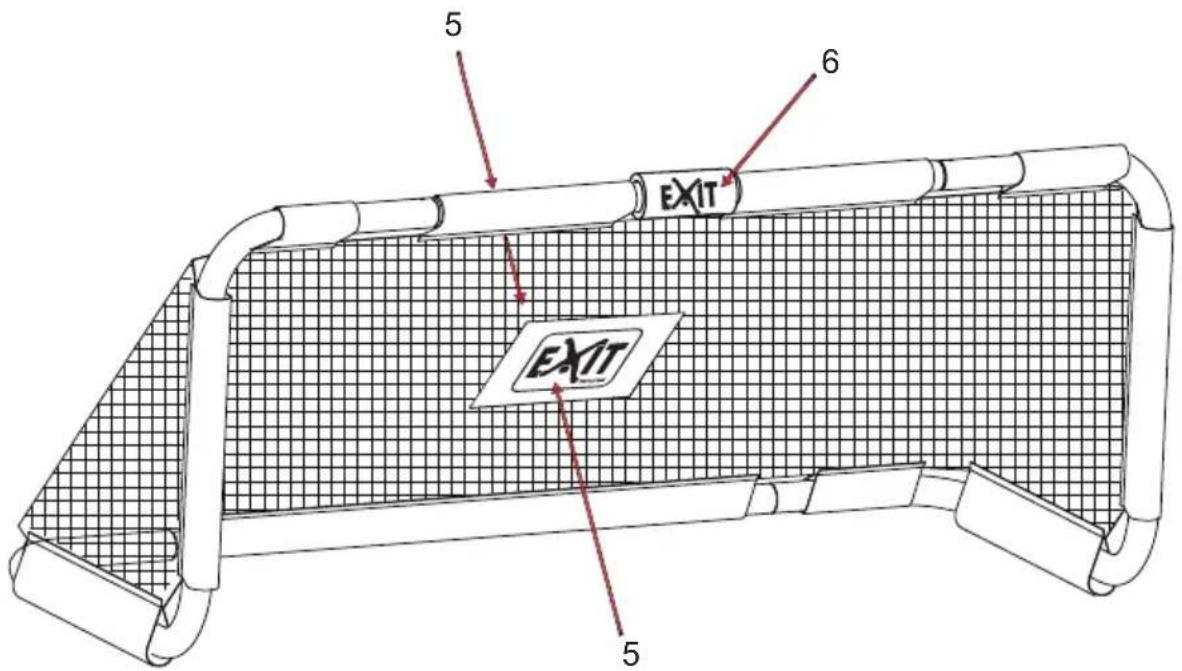 EXIT Panna Goal - Assembly steps / Montageschritte / Montage / Assemblée - 6
