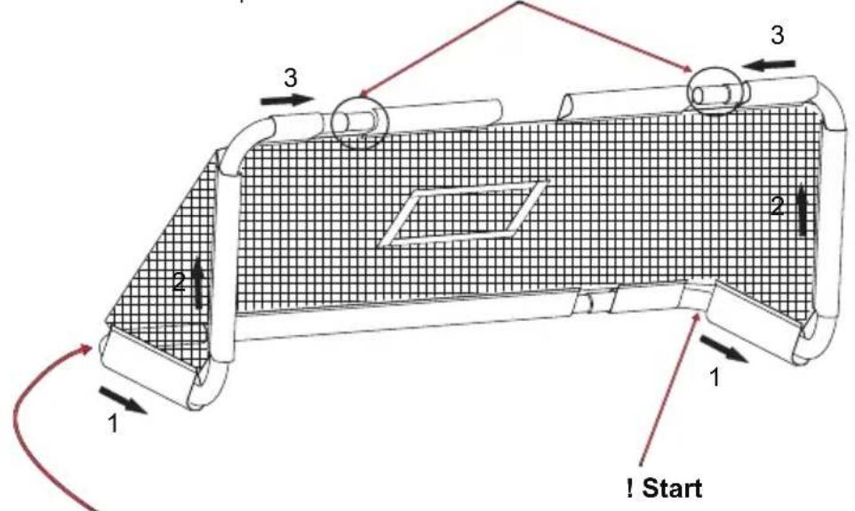 EXIT Panna Goal - Assembly steps / Montageschritte / Montage / Assemblée - 3