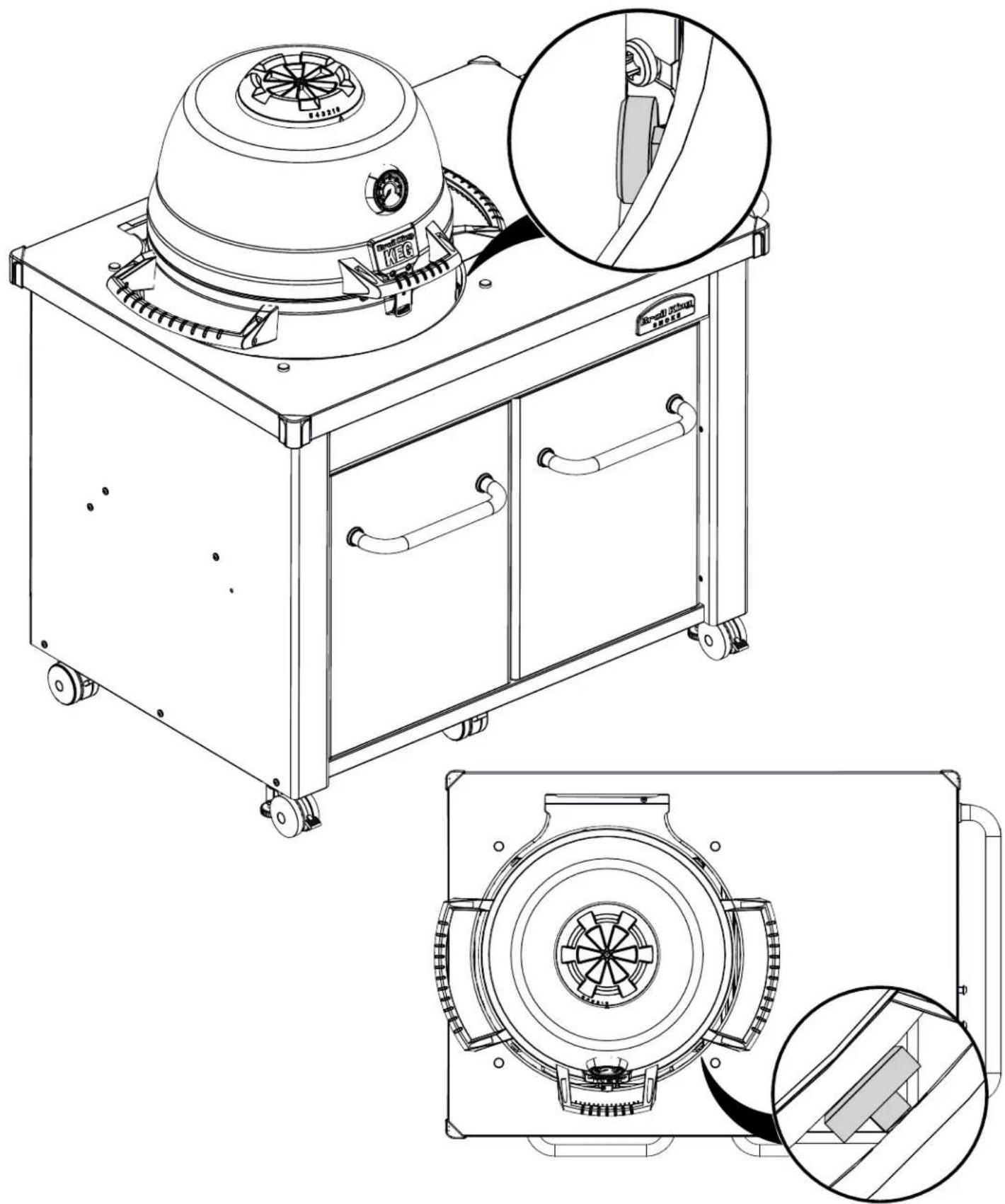 Broil King Keg Cabinet 911500 - 24 - 1
