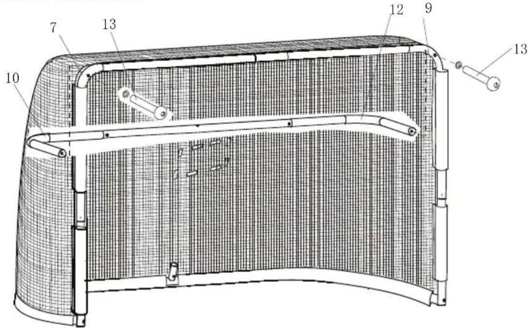 EXIT Sniper Ice Hockey Goal - Components / Komponenten / Onderdelen / Composants - 10