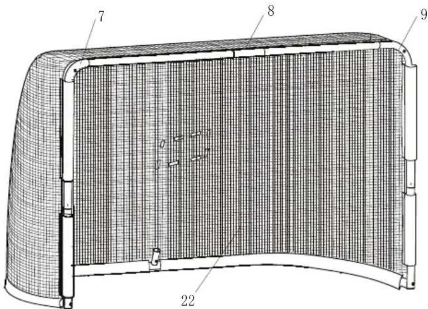 EXIT Sniper Ice Hockey Goal - Components / Komponenten / Onderdelen / Composants - 8