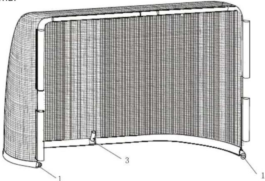 EXIT Sniper Ice Hockey Goal - Components / Komponenten / Onderdelen / Composants - 4