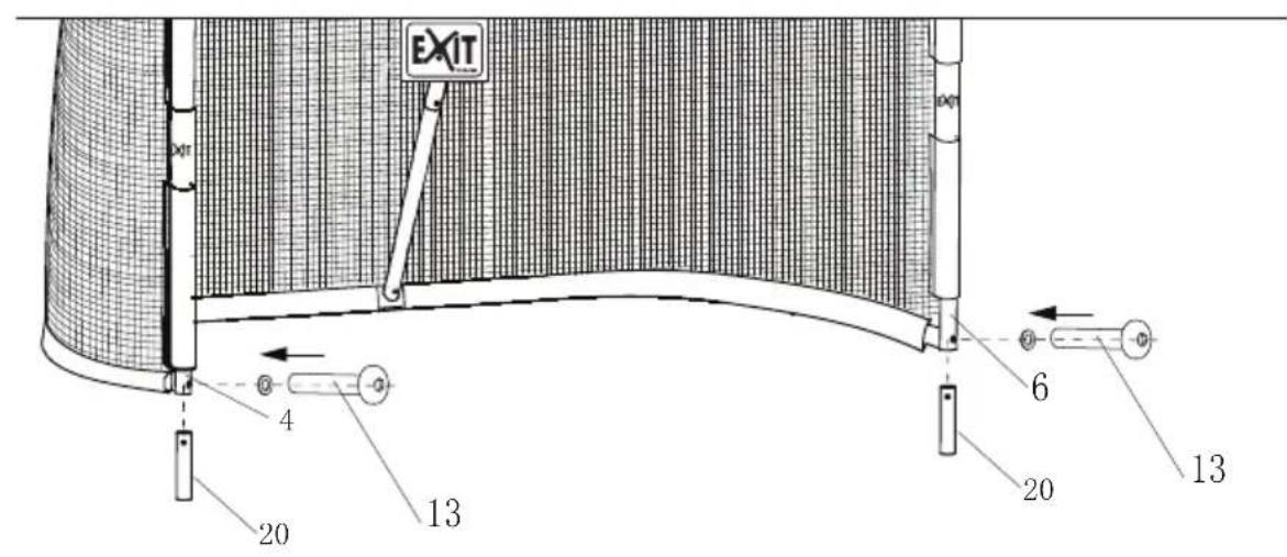 EXIT Sniper Ice Hockey Goal - Components / Komponenten / Onderdelen / Composants - 18