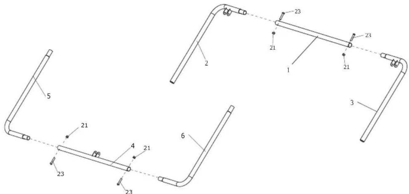 EXIT Kickback Rebounder XL - Components / Komponenten / Onderdelen / Composants - 2