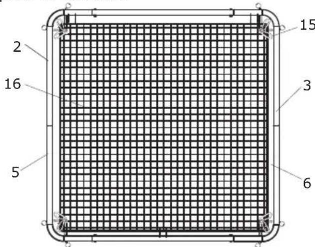 EXIT Kickback Rebounder XL - Components / Komponenten / Onderdelen / Composants - 4