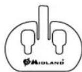 MIDLAND C1141 - Plaque avec adhesif double face - 1