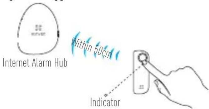 EZVIZ Alarm Starter Kit - • Opzione 2 Aggiungere azionando l'Internet Alarm Hub - 1