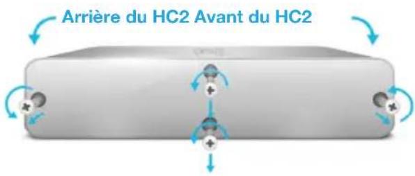 Fibaro Home Center 2 - Dévissez le panneau gauche - 1
