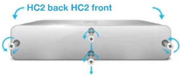 Fibaro Home Center 2 - Unscrew left side panel - 1