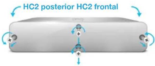 Fibaro Home Center 2 - Desatornille el panel del lado izquierdo - 1