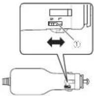 PIONEER NavGate HeadUp SPXHUD01 - Settingthesizeofthe cigaretteplug - 1