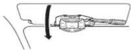 PIONEER NavGate HeadUp SPXHUD01 - 4BefestigenSiedieMontagehalterungan derSonnenblende. - 2